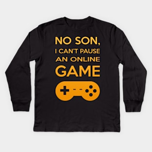 Funny Father and Mother Gamer Design for Parents That Love Videogames Kids Long Sleeve T-Shirt